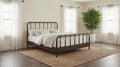 Rocco Dark Bronze All-Wood Open-Frame Queen Bed – 310053Q