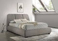 Mokena Taupe Upholstered Queen Platform Bed – 310090Q