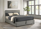Reeves Grey Upholstered Queen Lift-Up Storage Bed – 315918GRYQ
