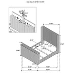 Coaster 315945Q Centergrove black wide corduroy upholstered TV lift footboard queen bed