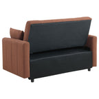 Coaster Portland Copper Boucle Fabric Fold Down Pop Up Sleeper Sofa Bed – 350145