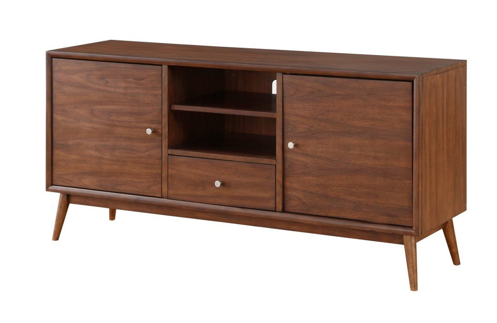 Homelegance 35900-64 Frolic mid-century modern brown finish wood tv entertainment center tv stand