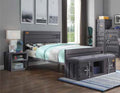 Acme 35920T Transport cargo container style gunmetal metal kids twin bed