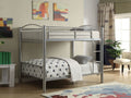 Acme 37390SI Clayville cayelyn silver finish metal frame full over full bunk bed