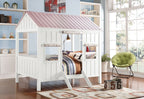 Acme 37695F Harriet bedd cianciolo mila spring cottage weathered white finish wood pink full sized bed