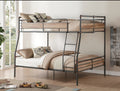 Acme 37735 Isabella & Max thursa brantley II hand brushed dark bronze finish metal full over queen bed set