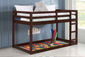 Acme 38185 Harriet bee kohen gaston espresso finish wood twin loft bed with lower play area