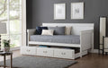 Acme 39100-02 Winston porter seper bailee white finish wood twin day bed with pull out twin trundle