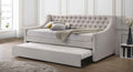 Acme 39395 Alcott hill armijo lianna fog gray fabric day bed with pull out trundle