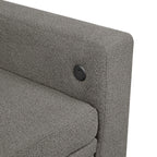 Homelegance 9705DB-42AVC 3 pc Morian dark brown boucle fabric double chaise sectional sofa storage chaises storage arms and pop up sleep area