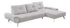 Homelegance Pleasure Light Grey Chenille Sectional Sofa – 8400LTG-22LRC