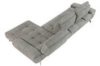 Homelegance Pleasure Dove Grey Chenille Sectional Sofa – 8400DVG-22LRC