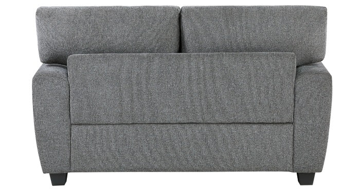 Silverton Grey Chenille Sofa & Love Seat Set – 9538DGY-SL