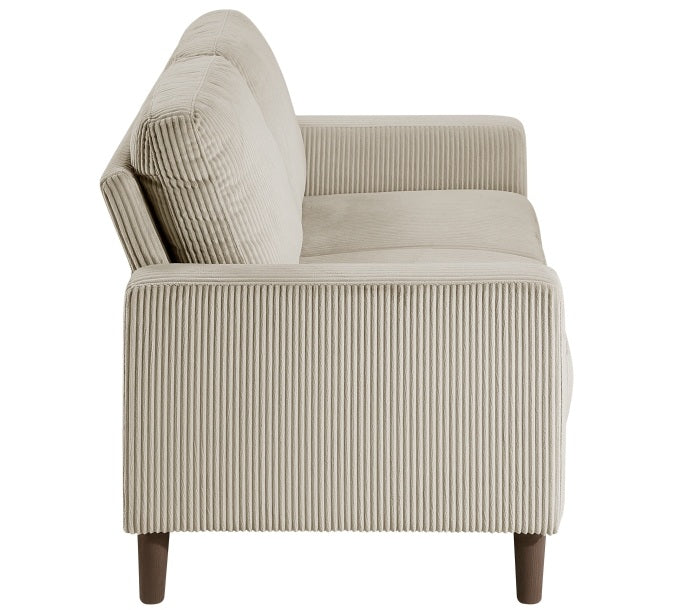 Hollarman Taupe Corduroy Sofa & Love Seat Set – 9520TPE-SL
