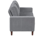 Hollarman Dark Gray Corduroy Sofa & Love Seat Set – 9520GRY-SL