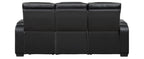 Homelegance 9516BLK-2PWH 2 pc Fairway black breathable faux leather power motion sofa and love seat set USB LED