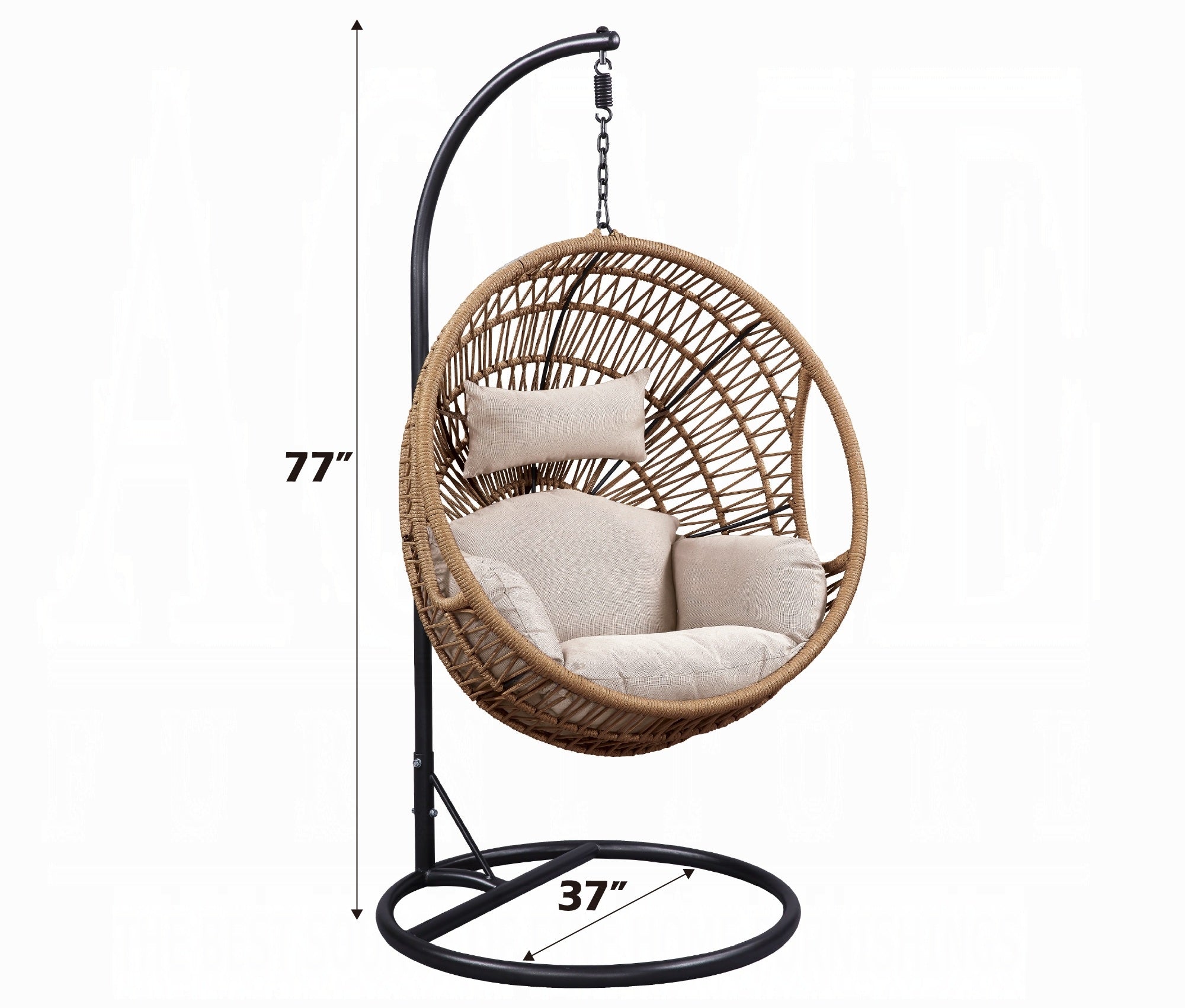 ACME East Shelteridge Porch Swing Chair - Thumbnail 5
