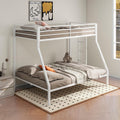Coaster 460365WH Alevera white finish metal twin over full bunk bed set with side ladder