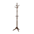 Homelegance 4638DBR Dark brown finish wood multi peg turned wood design coat rack