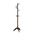 Homelegance 4639DBR Dark brown finish wood multi peg turned wood design coat rack