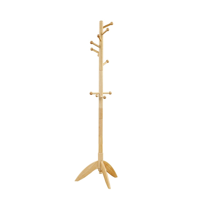 Homelegance 4639NTL Natural finish wood multi peg turned wood design coat rack