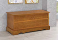 Coaster 4695 Astoria grand garrard honey finish wood cedar hope chest storage bench