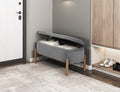 Homelegance 4797GY Mavis grey corduroy fabric padded top flip top storage bedroom entry bench