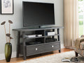 5061-GY Jarvis gray finish wood tv stand console with drawers