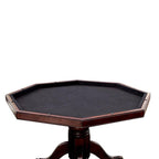 CM-GM339 5 pc rowan cherry finish wood man cave poker, gaming, dining table set with swivel chairs