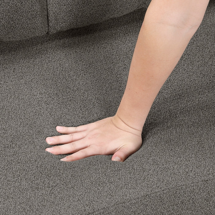 Homelegance 9705DB-42AVC 3 pc Morian dark brown boucle fabric double chaise sectional sofa storage chaises storage arms and pop up sleep area