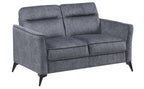 Tristan Grey Fabric Sofa & Love Seat Set – 9733DGY-SL
