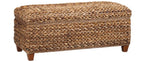 Coaster 500215 Laughton amber woven banana leaf rattan look storage bedroom entry bench