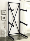 Coaster 500500 Wright Mymodon black 3 tier adjustable height metal frame sofa / futon display rack