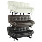 Coaster 500500 Wright Mymodon black 3 tier adjustable height metal frame sofa / futon display rack