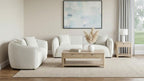 Coaster 503064-S2 2 pc Aleisha ivory chenille fabric sofa and love seat set