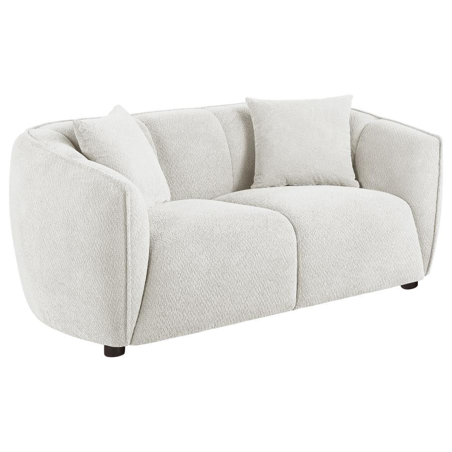 Coaster 503064-S2 2 pc Aleisha ivory chenille fabric sofa and love seat set