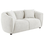 Coaster 503064-S2 2 pc Aleisha ivory chenille fabric sofa and love seat set