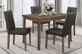 Homelegance 5039BR-48-5PC 5 pc Darby home co Ahmet walnut finish wood dining table set