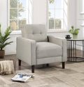 Coaster 506787 Wildon home bowen performance beige fabric mid century modern accent chair