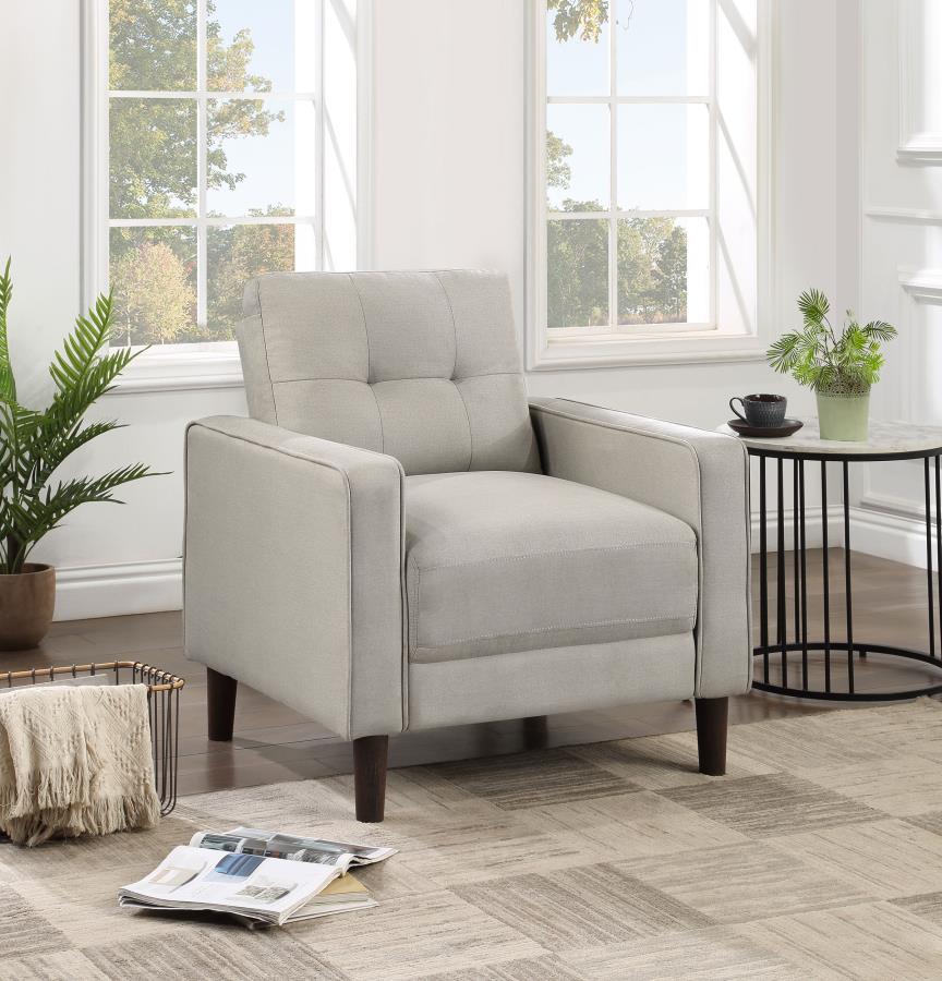 Coaster 506787 Wildon home bowen performance beige fabric mid century modern accent chair