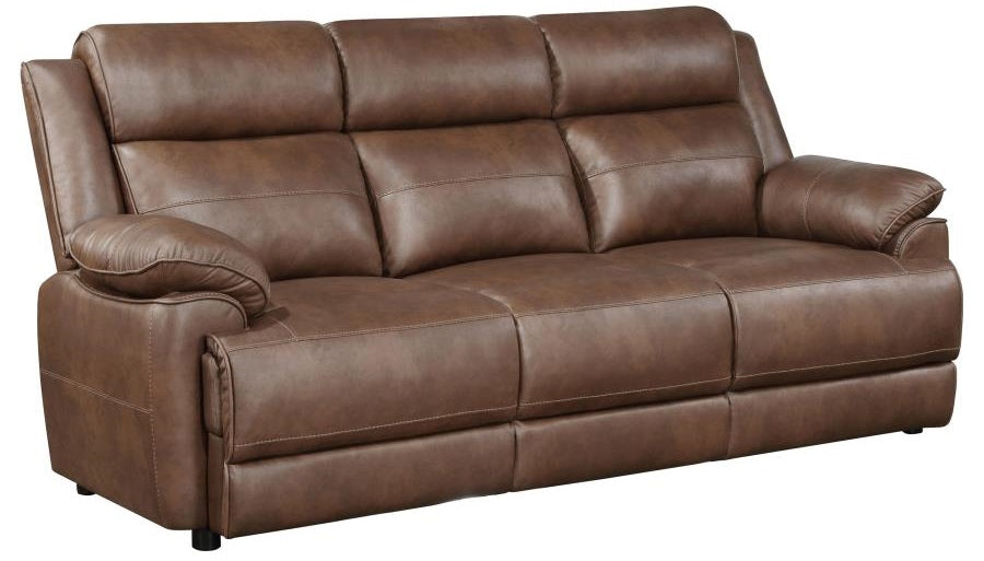 Coaster 508281-S2 2 pc Ellington dark brown microfiber sofa and love seat set with overstuffed arms