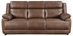 Coaster 508281-S2 2 pc Ellington dark brown microfiber sofa and love seat set with overstuffed arms