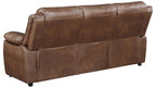 Coaster 508281-S2 2 pc Ellington dark brown microfiber sofa and love seat set with overstuffed arms