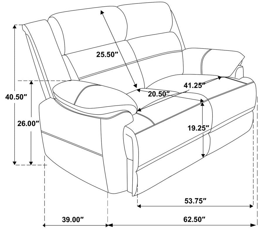 Coaster 508281-S2 2 pc Ellington dark brown microfiber sofa and love seat set with overstuffed arms