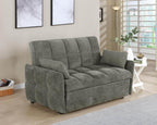 Coaster 508308 Latitude run kanza cotswold dark grey chenille fabric sofa fold down pop up sleeper bed