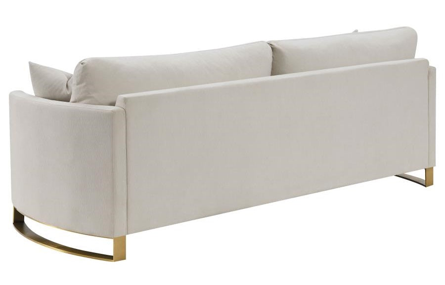 Coaster 508821 2 pc Wildon home corliss beige chenille fabric sofa and love seat set