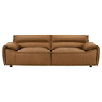 Coaster 509501-S2 2 pc Buxton orange 100% top grain leather minimalism low back sofa and love seat set