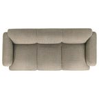 Coaster 509814-S2 2 pc Dorset soft brown textured fabric sofa and love seat set rounded arms