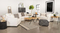 Coaster 509891-S2 2 pc Gracie oaks tyndall ashlyn white sofa and love seat set