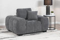 Coaster 509967 Octavia charcoal grey soft fabric tufted mid-century modern accent chair